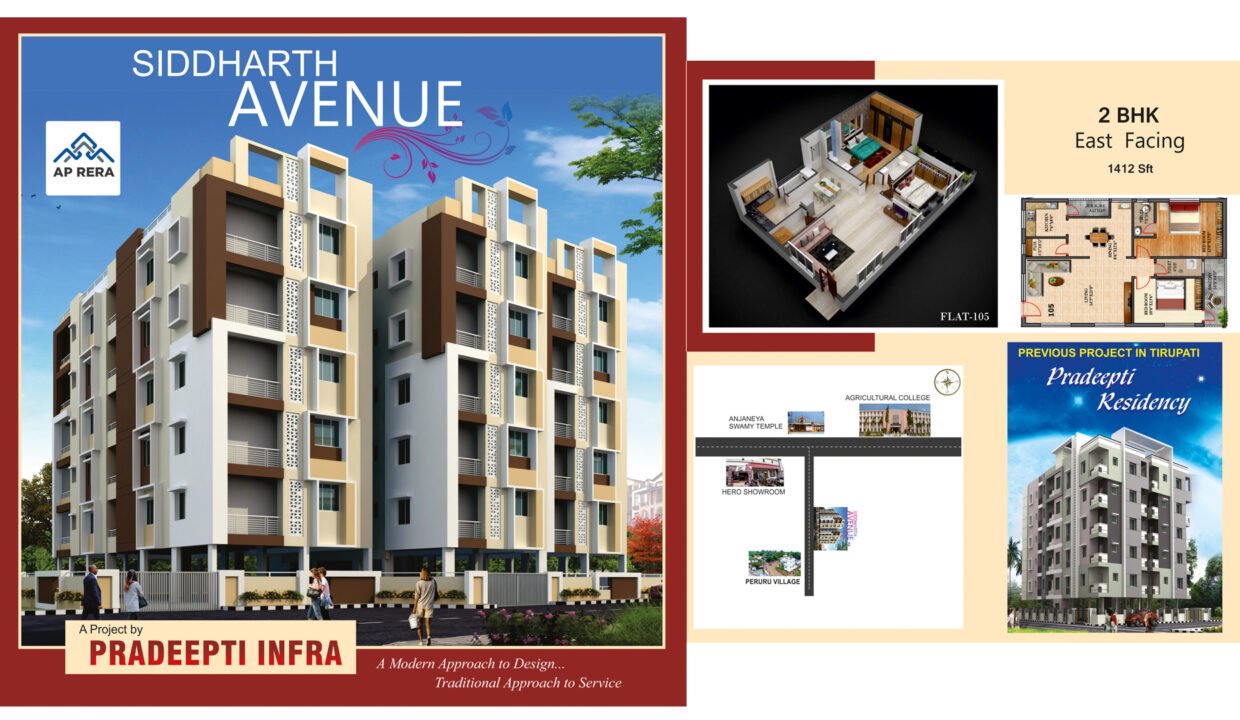 Flats for sale in Siddarth Avenue Peruru, Tirupati Dist